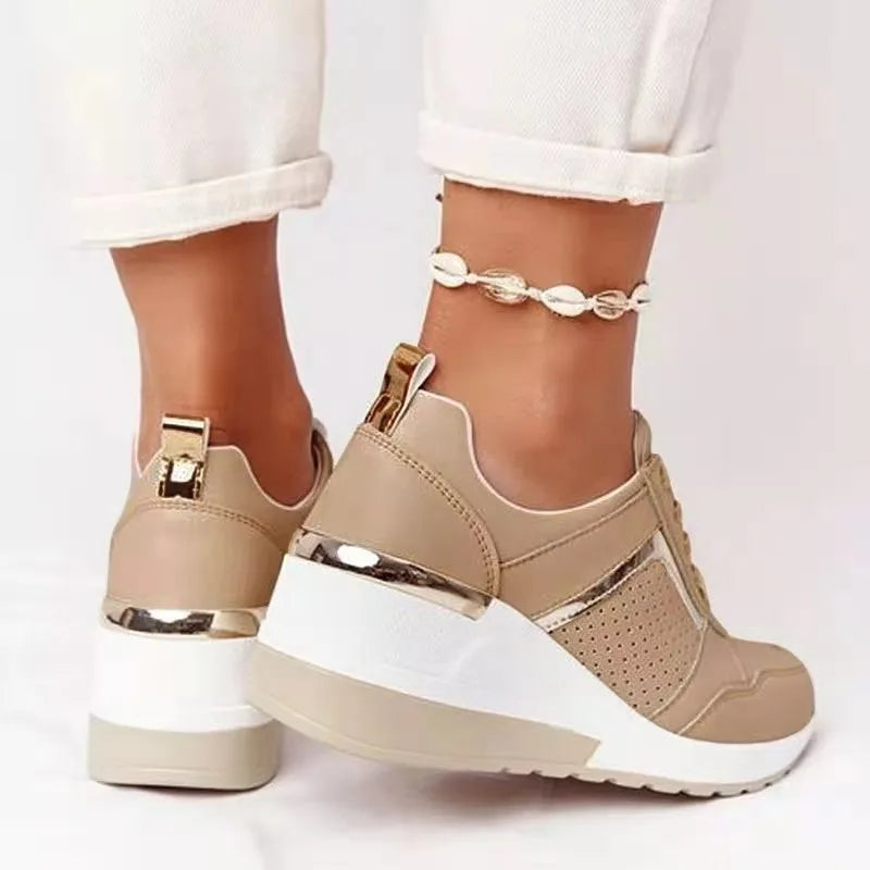 Sneakers Plateforme Femme à Lacets – Légères & Confortables | 5 Coloris | 35-43