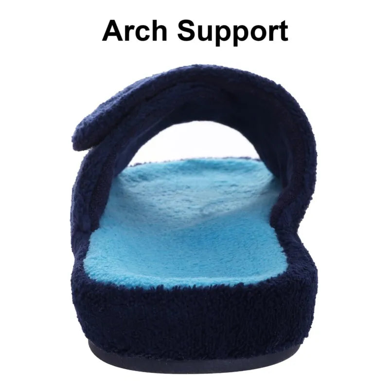Chaussons Orthopédiques Femme – Support Plantaire & Moelleux | Bout Ouvert