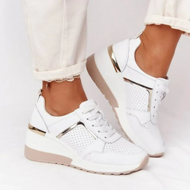 Sneakers Plateforme Femme à Lacets – Légères & Confortables | 5 Coloris | 35-43