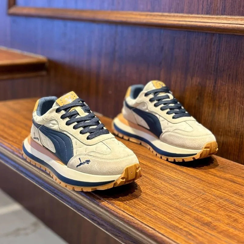 Sneakers Homme Semelle Épaisse – Sport Casual & Confortables | 39-45