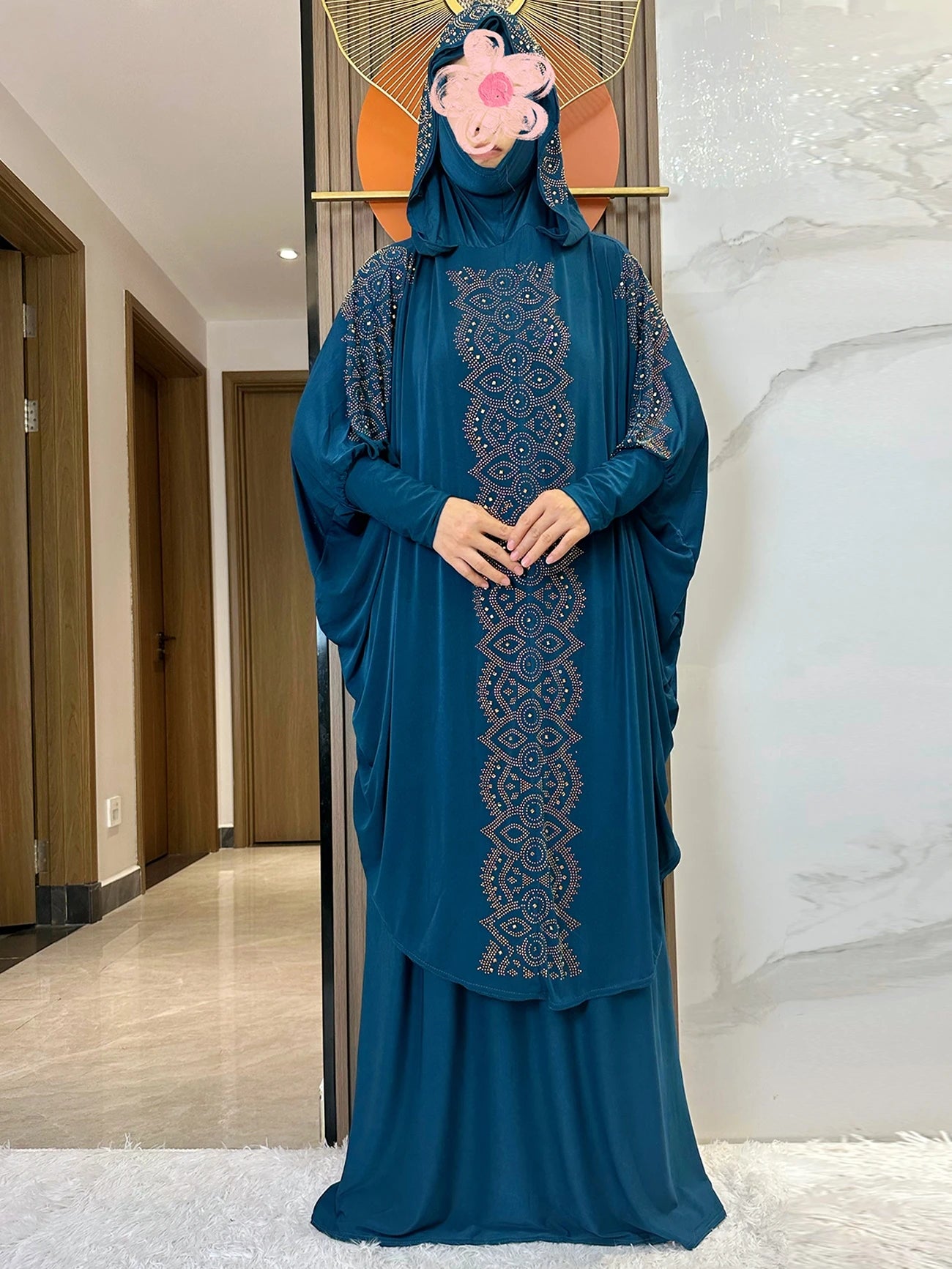 Ensemble Prière Musulmane – Hijab & Jupe Longue | Dubai, Turquie, Afrique | S-XXL