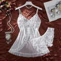 Ensemble Lingerie Tulle Ultra-Sexy – Nuisette Col V & String | S-XL