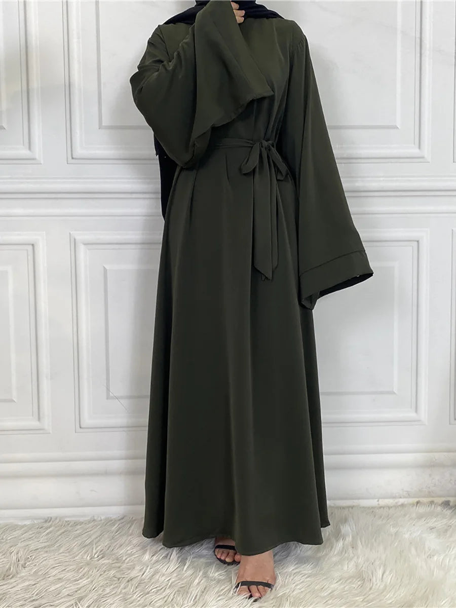 Abaya Modest Ramadan – Robe Longue Couleur Unie | Turquie, Arabie | S-XXL