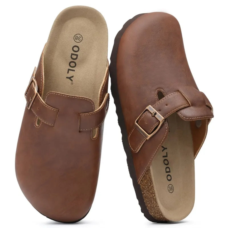 Mules Unisexe Semelle Liège – Vegan & Boucle Réglable | Support Plantaire