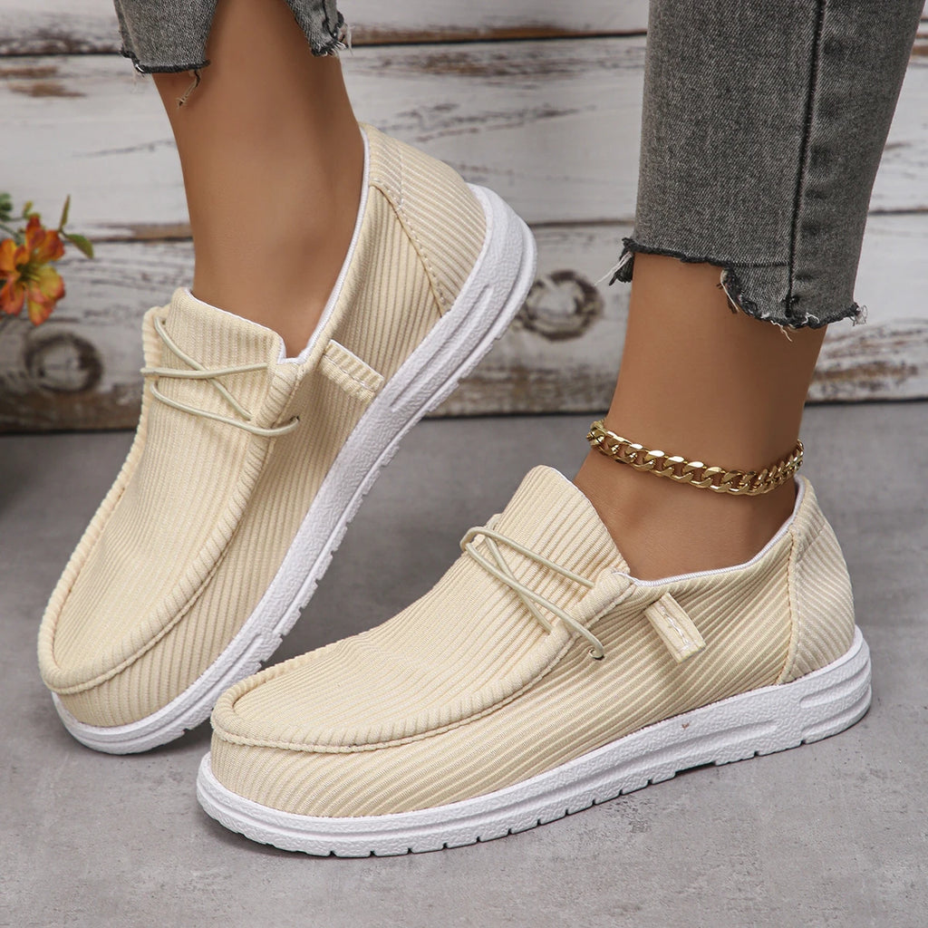Sneakers Canvas Loafers Femme – Respirantes & Plateforme | Été | 36-41