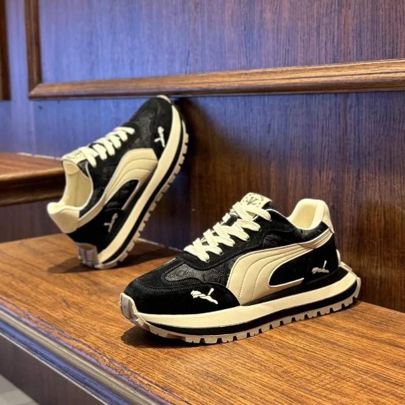 Sneakers Homme Semelle Épaisse – Sport Casual & Confortables | 39-45