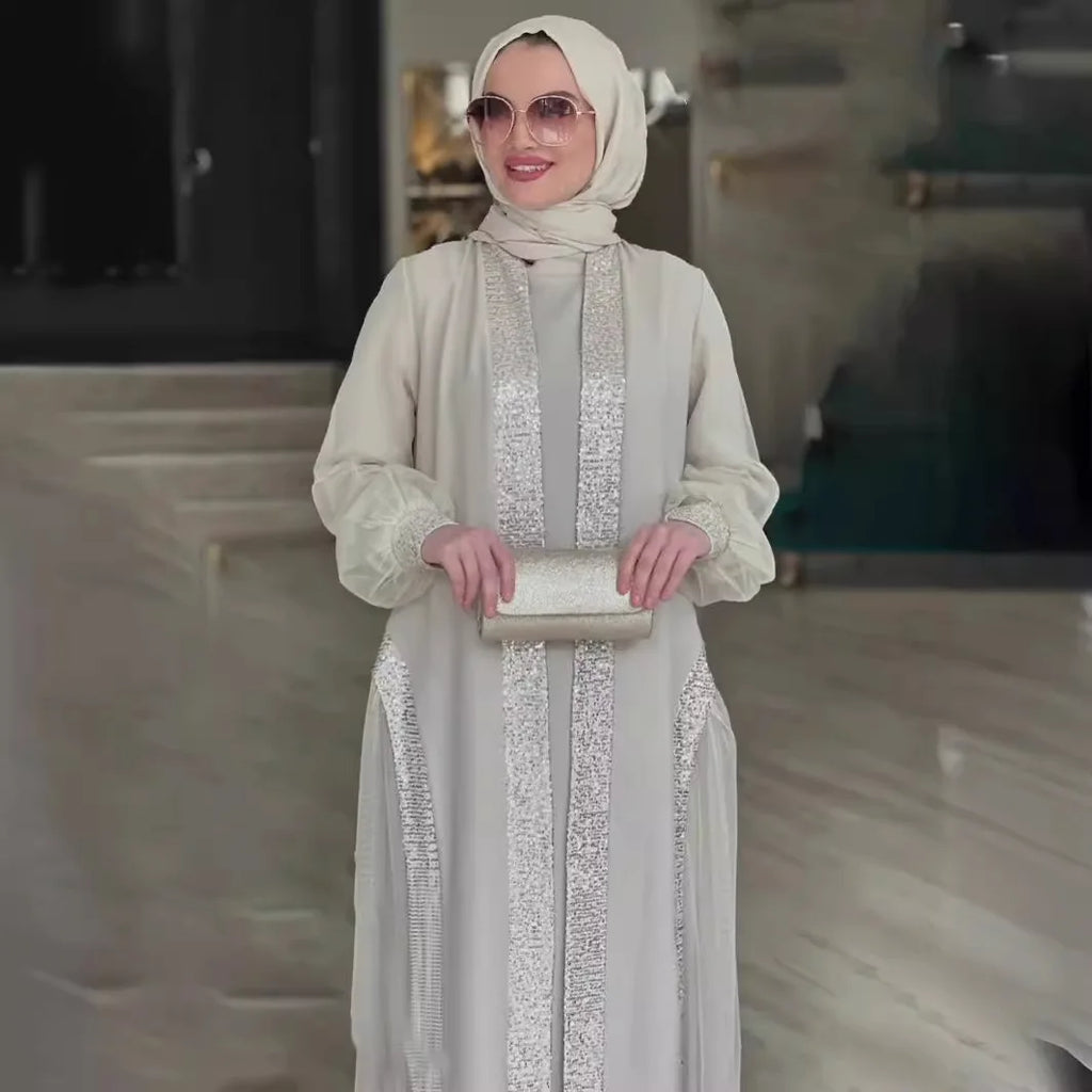Abaya Cardigan Eid – Robe Longue Jalabiyah Ramadan | Dubai, Maroc | S-XXL