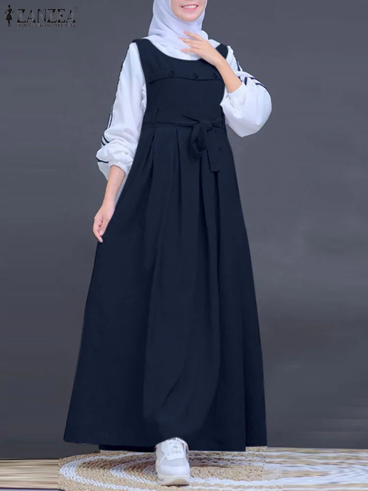 Robe Longue Abaya Kaftan Style Dubai – Casual Élégant | Khaki, Bleu Marine, Bordeaux | S-5XL
