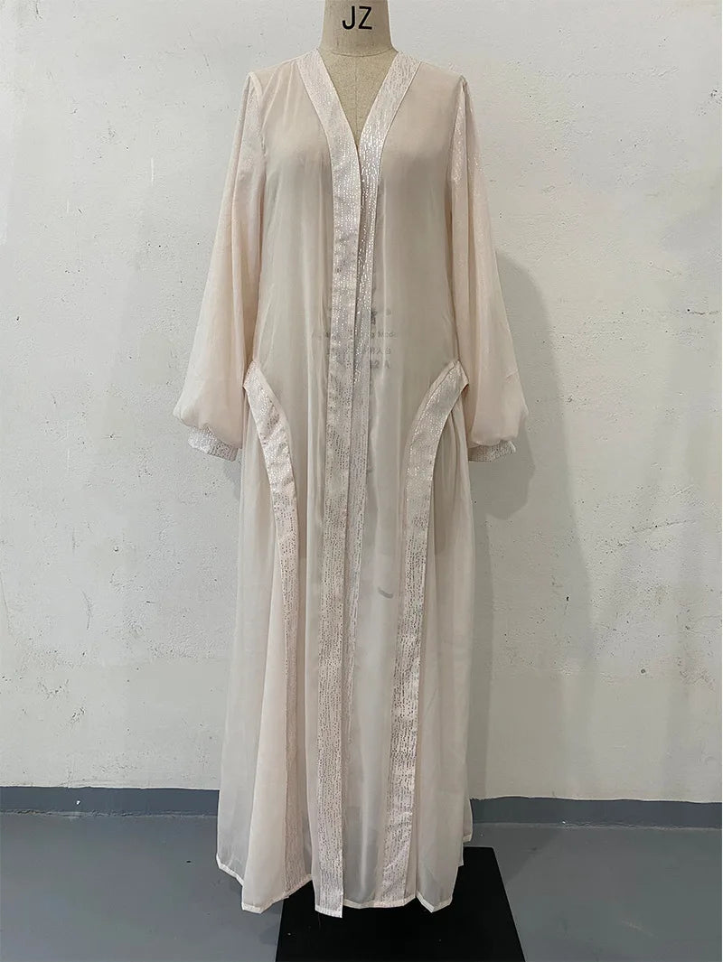 Abaya Cardigan Eid – Robe Longue Jalabiyah Ramadan | Dubai, Maroc | S-XXL