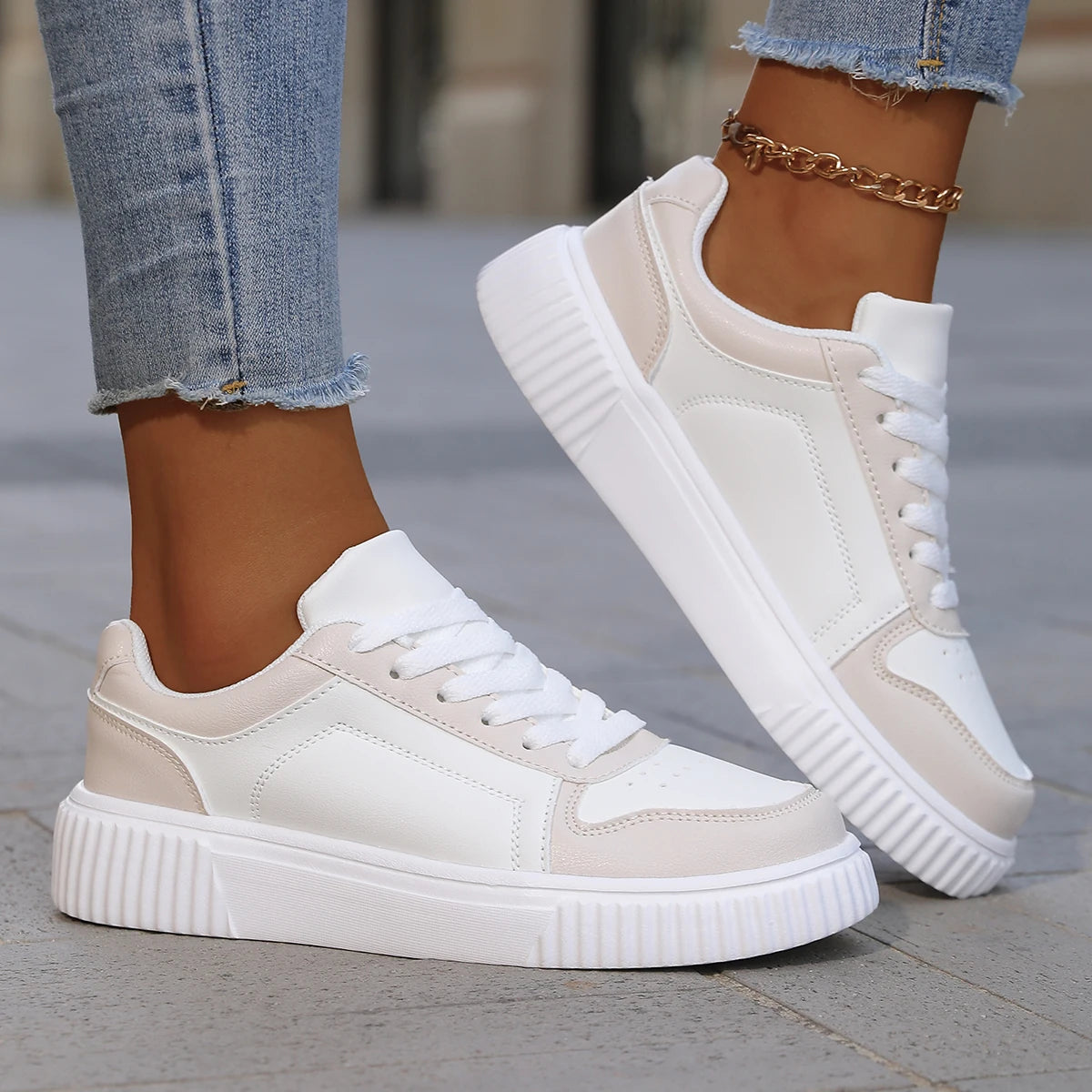 Sneakers Légères Semelle Épaisse – Unisexe Casual Sport | 8 Coloris | 36-45