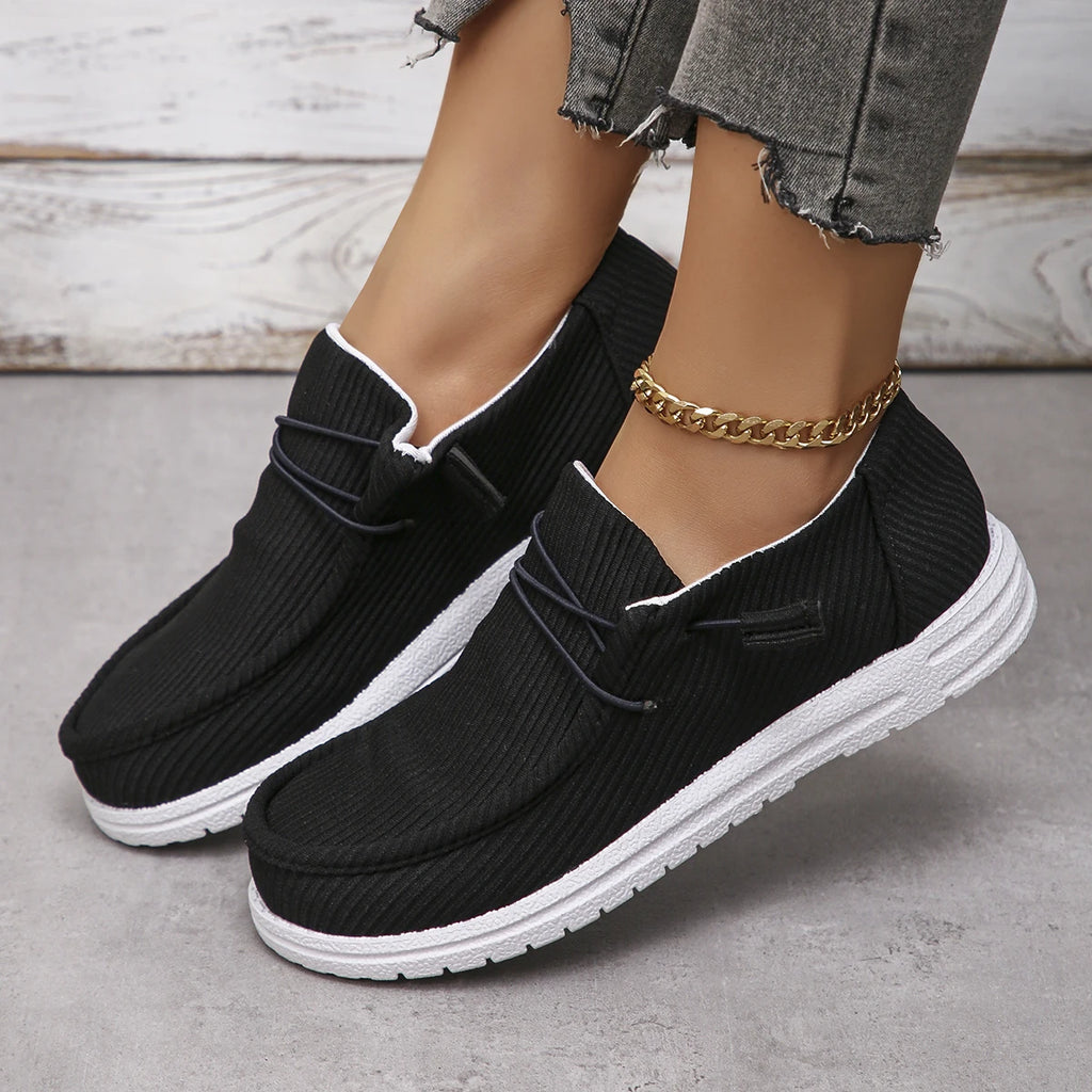 Sneakers Canvas Loafers Femme – Respirantes & Plateforme | Été | 36-41