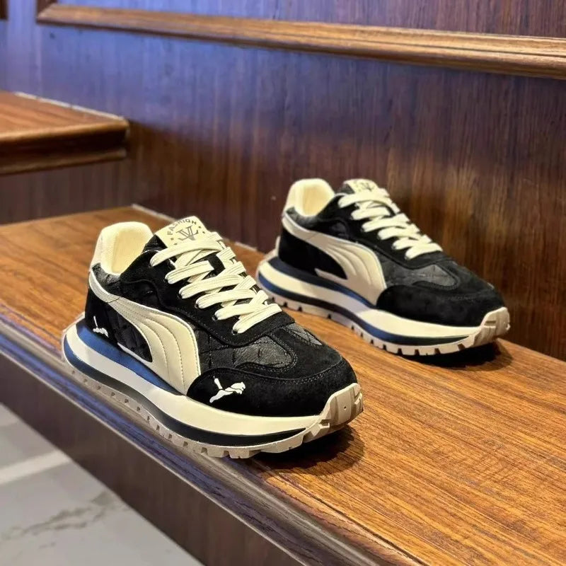 Sneakers Homme Semelle Épaisse – Sport Casual & Confortables | 39-45