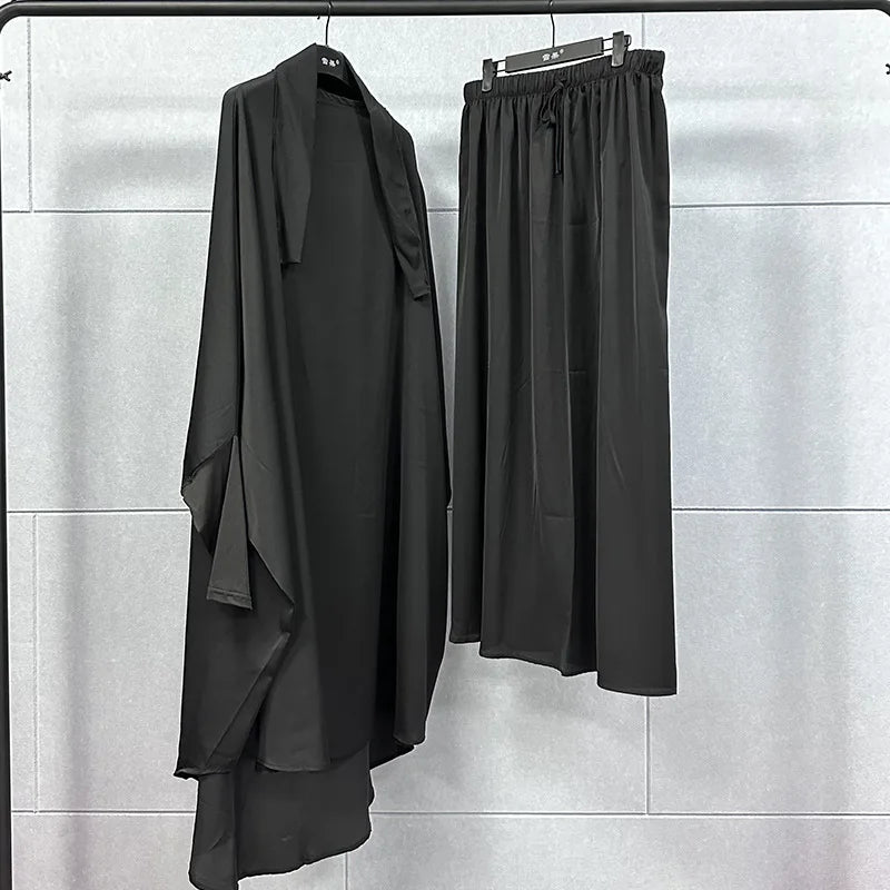 Ensemble Jilbab 2 Pièces – Hijab & Robe Longue Ramadan | Abaya Islamique | S-XXL