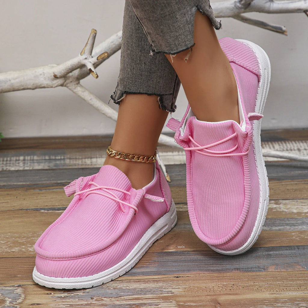 Sneakers Canvas Loafers Femme – Respirantes & Plateforme | Été | 36-41