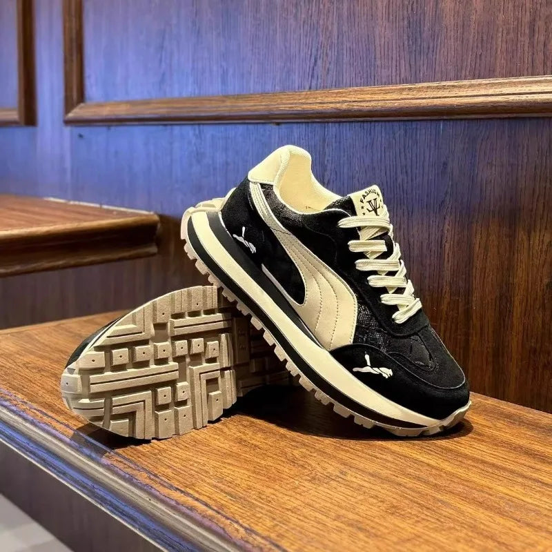 Sneakers Homme Semelle Épaisse – Sport Casual & Confortables | 39-45