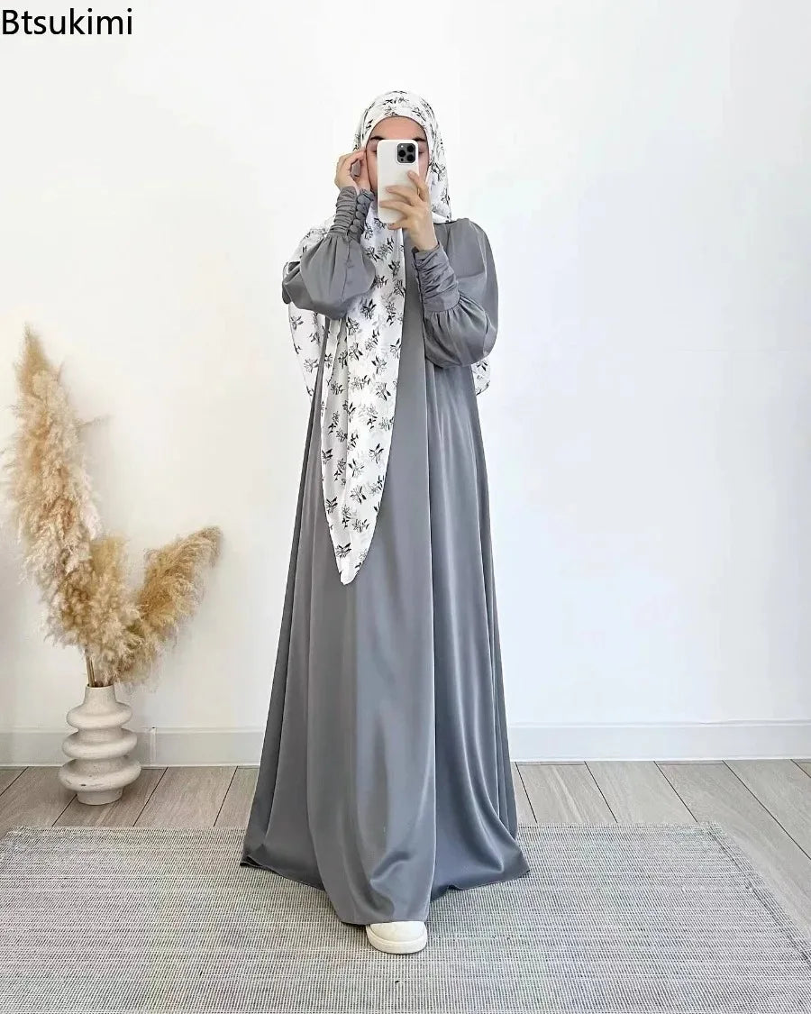 Robe Abaya Maxi Musulmane – Jalabiyah Eid Ramadan | Arabie Saoudite, Maroc | S-XXL